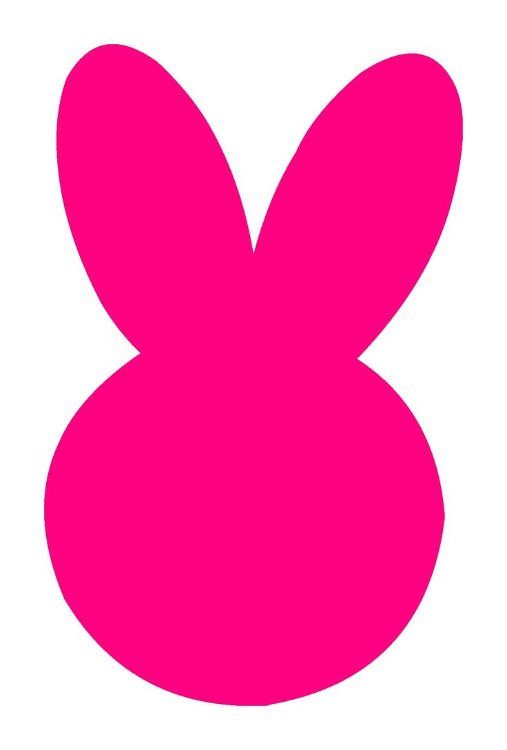Easter Bunny Head Outline - ClipArt Best