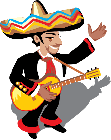 Funny mexican food clipart