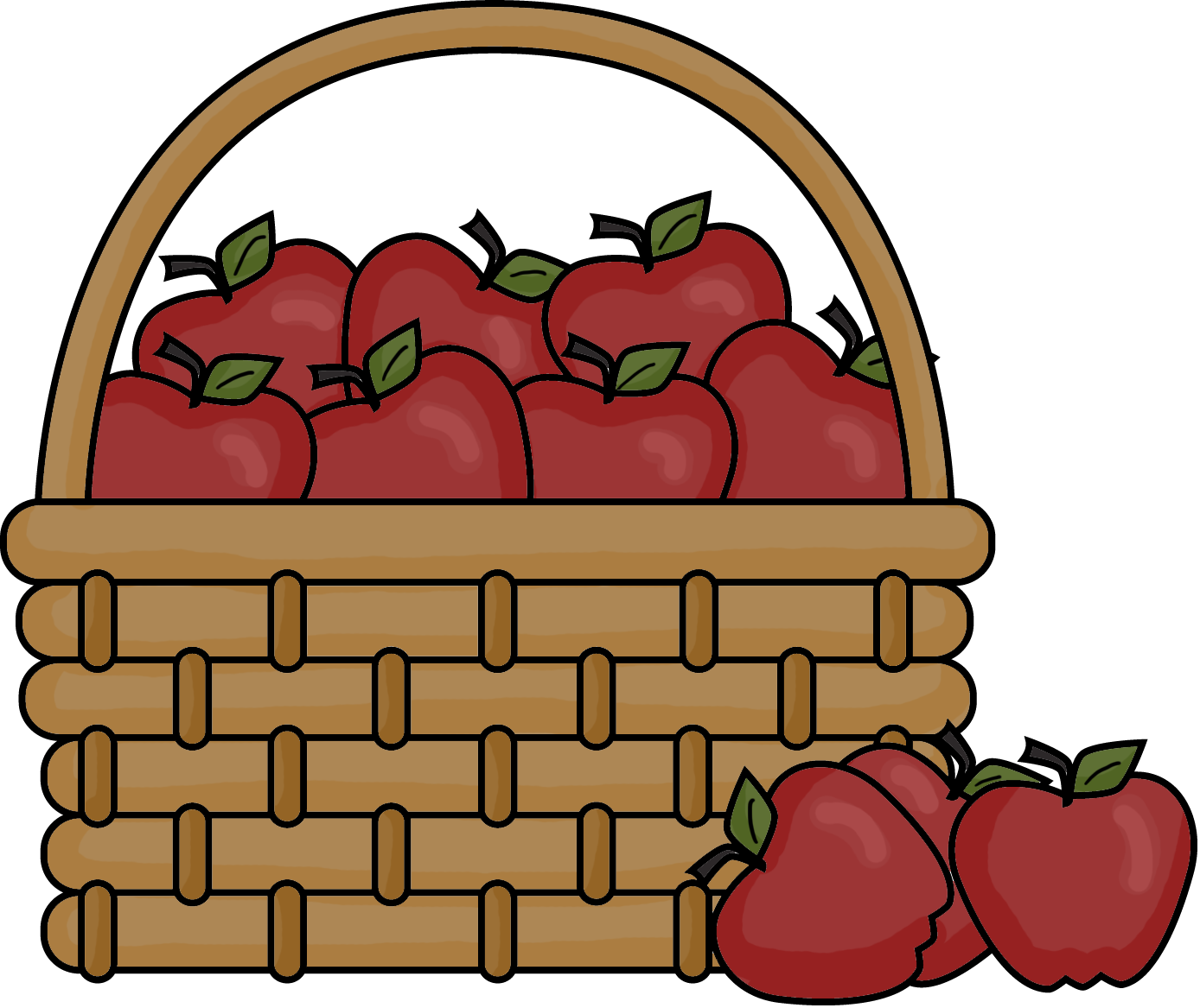 Country Picnic Basket Clipart