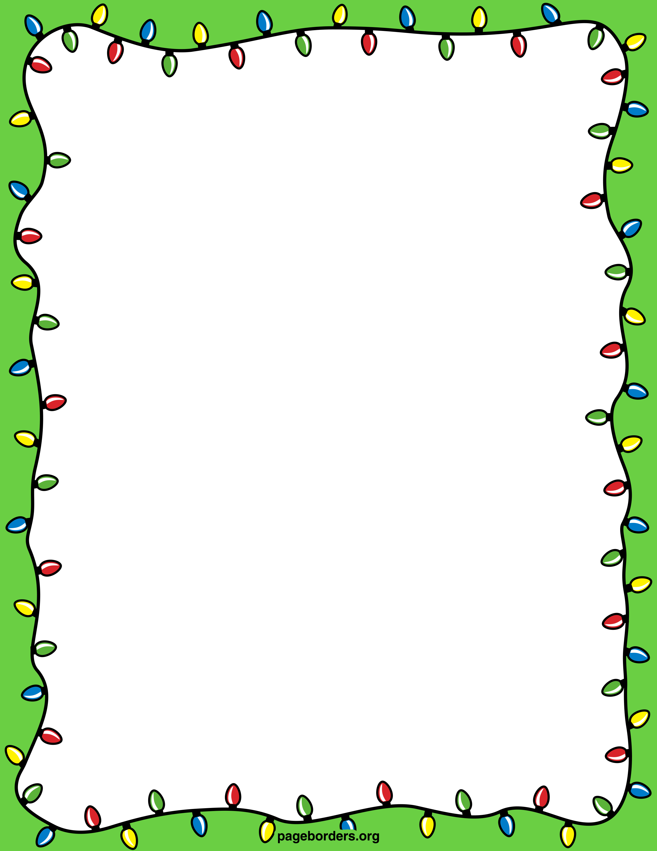 Christmas clipart page borders