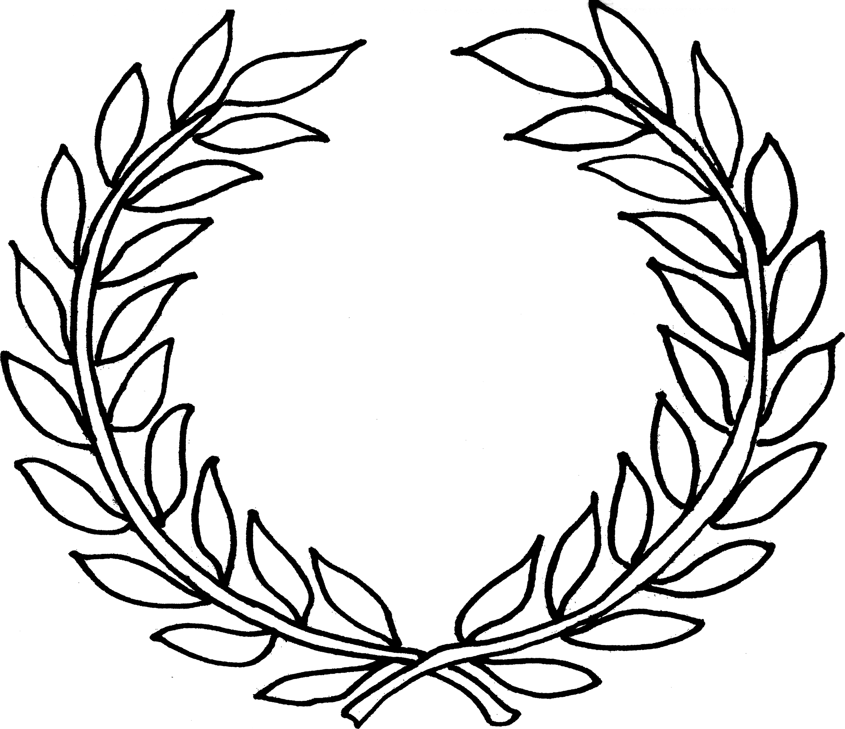 Laurel Leaf Border Clipart - Free to use Clip Art Resource