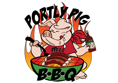 Portly Pig BBQ - Custom Logo Design - Web Design Kansas City
