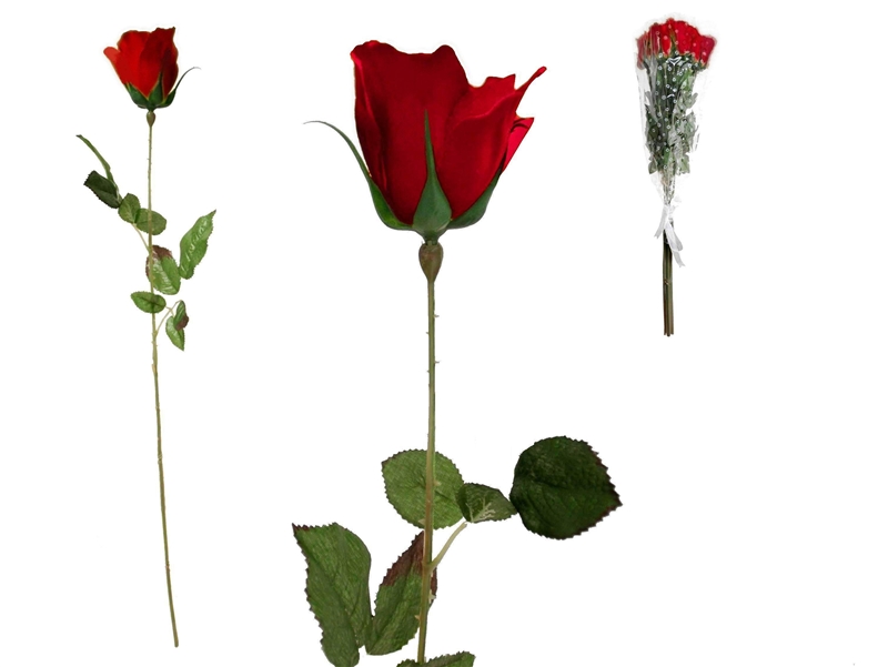 48 pcs Long Single Stem Rose Bundles - Wedding Silk Flowers ...
