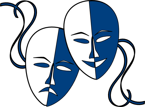 Drama masks clipart free