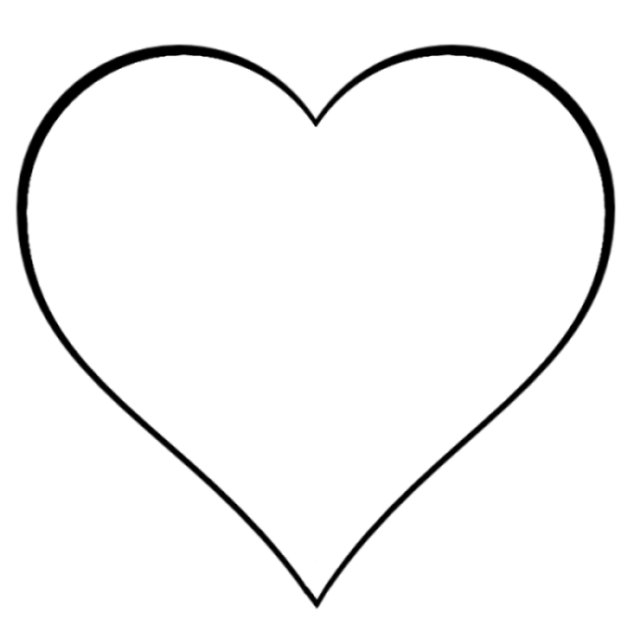 Heart Shape Outline Clipart