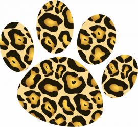 Leopard Paw Print Clipart