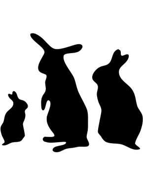 Bunnies, Rabbit and Stencils