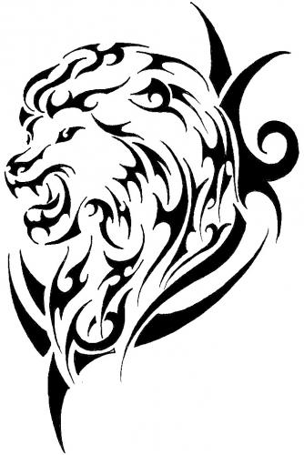 artistmikemiller: pics of tribal lion tattoos designs