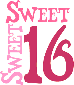 Sweet Sixteen Clipart