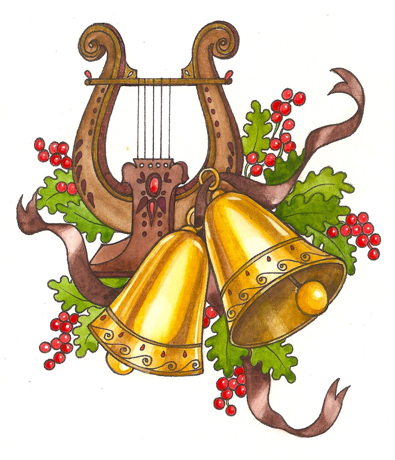 Christmas Music Program Clipart