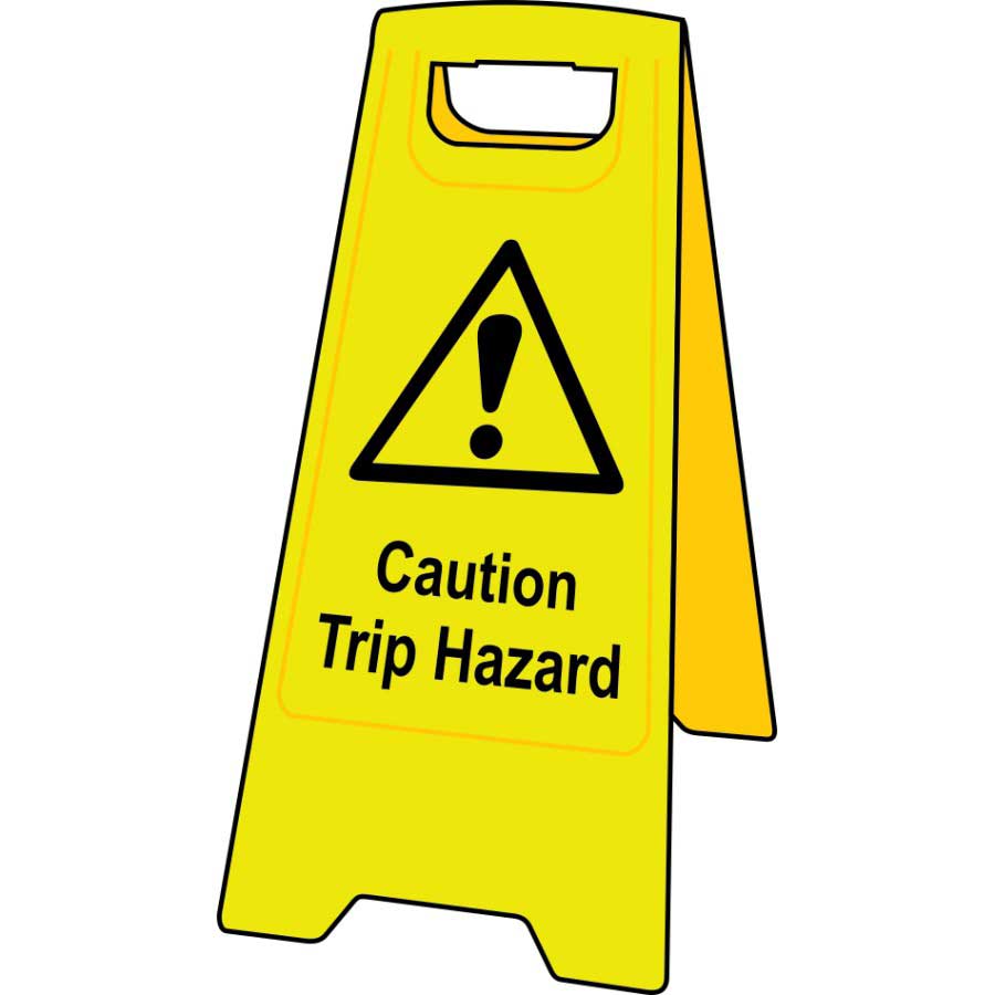 Caution Trip Hazard Floor Sign Stand 4706 - ESE Direct