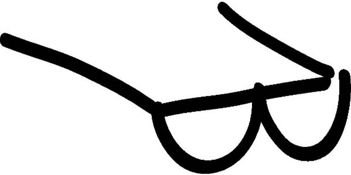 Glasses Template Clipart - Free to use Clip Art Resource