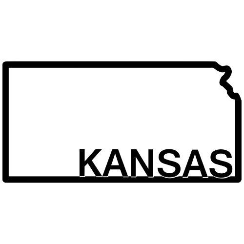 Kansas outline clipart