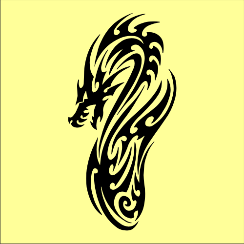 Chinese Dragon Silhouette - ClipArt Best