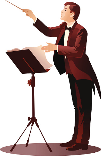 Musical Conductor Clip Art, Vector Images & Illustrations