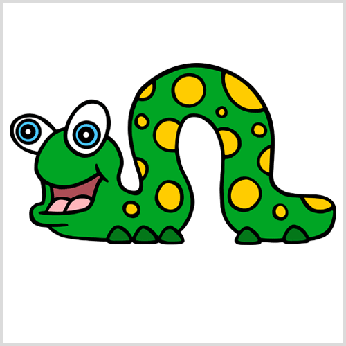 Clipart of inch worm