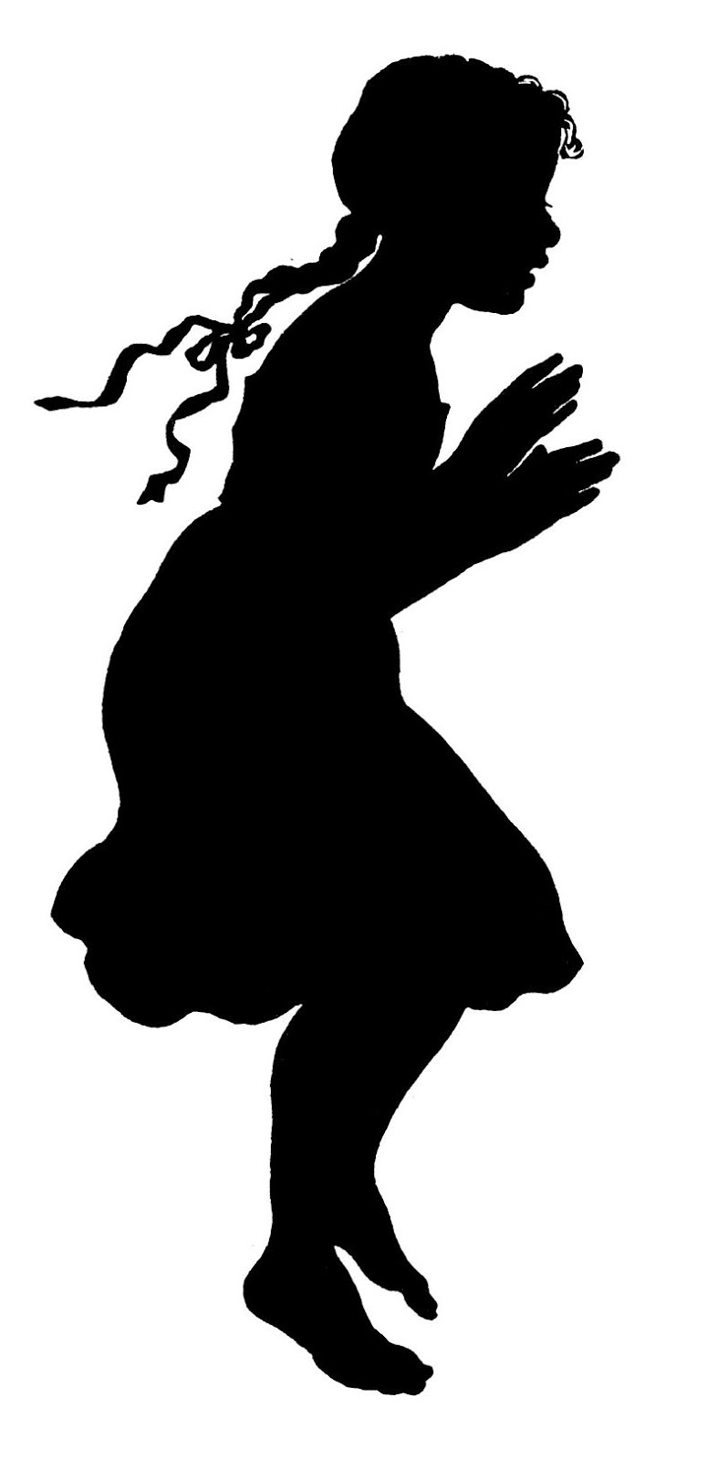 Silhouette Of Girl - ClipArt Best