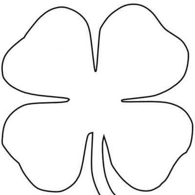 4 leaf clover template