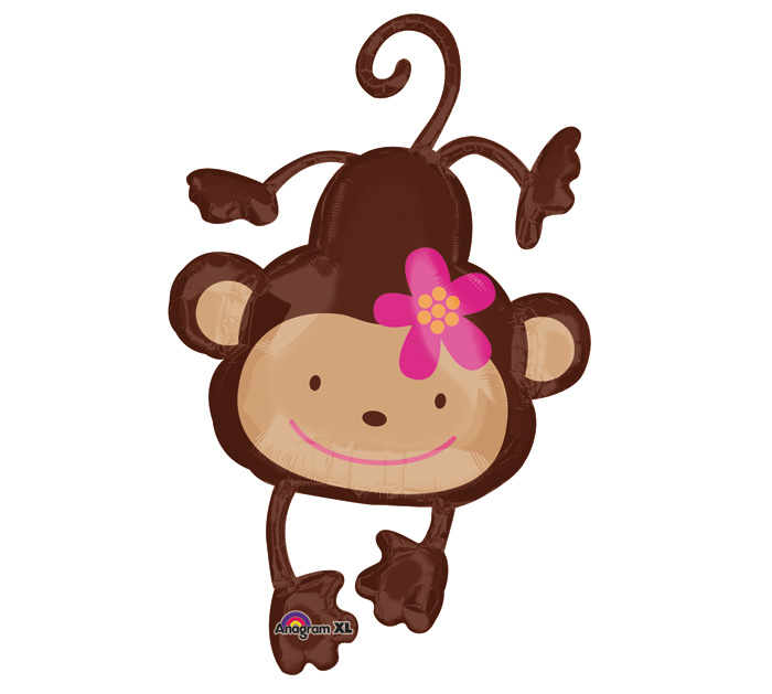 Mod Monkey Girl Clipart