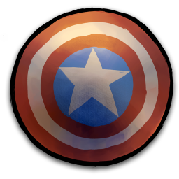 Comics Captain America Shield icon free download as PNG and ICO ...