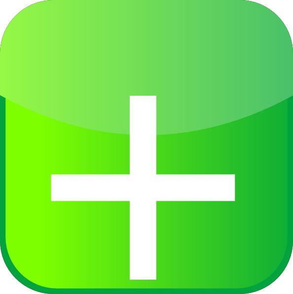 Plus Icon Green Iphone Clip Art - vector clip art ...