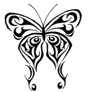 DeviantArt: More Like Tribal Butterfly Tattoo Design by JonnyHFlash