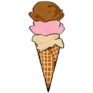 Clipart Ice Cream Cone - Tumundografico