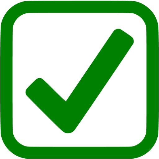 Green checked checkbox icon - Free green check mark icons