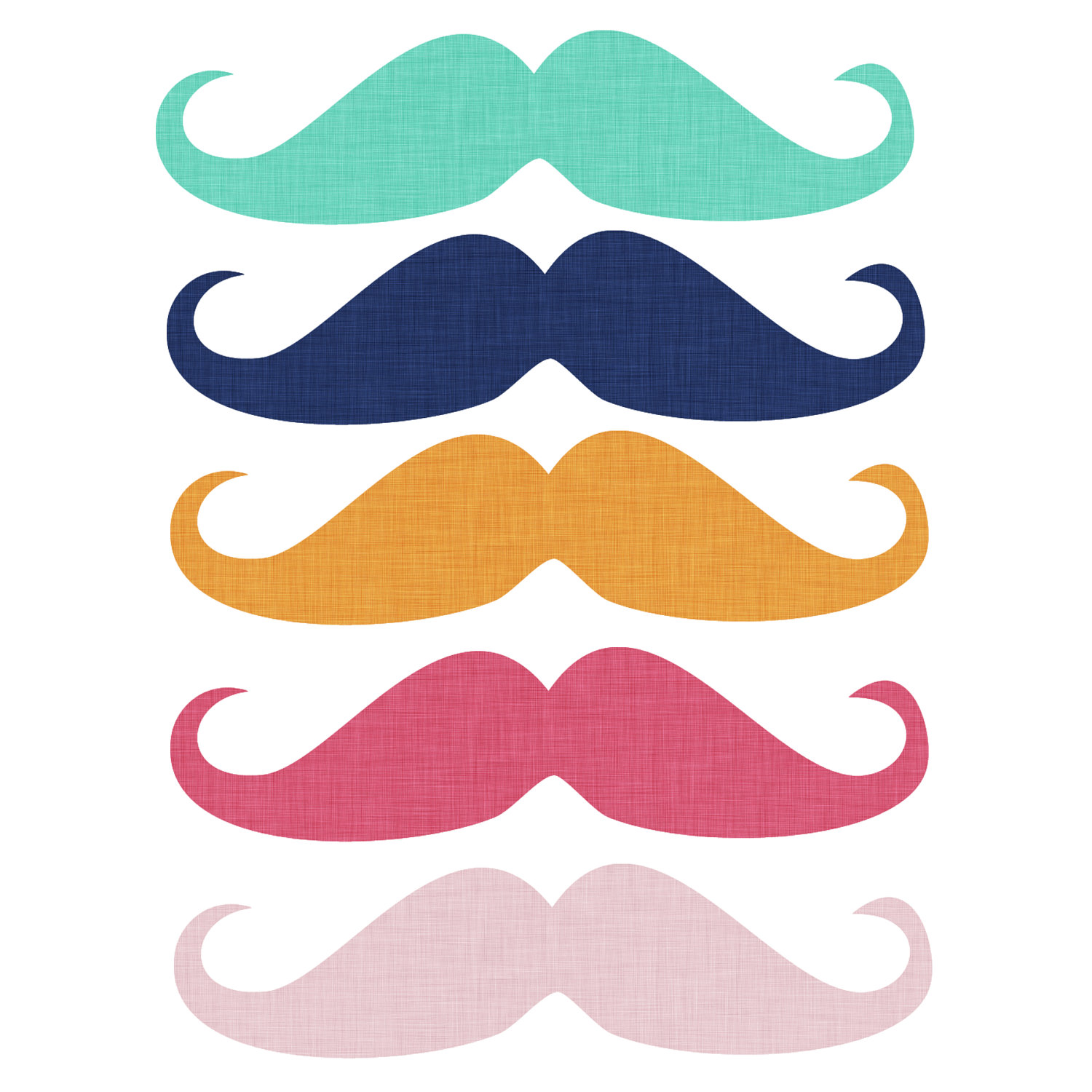 Mustache styles clipart