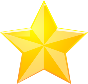 Shaded Yellow Star clip art - vector clip art online, royalty free ...