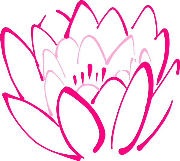 12 Petal Pink Lotus Clip Art Vector Online Royalty Free