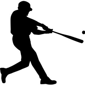 Amazon.com - Baseball Wall Decal Sticker - Sports Silhouette ...