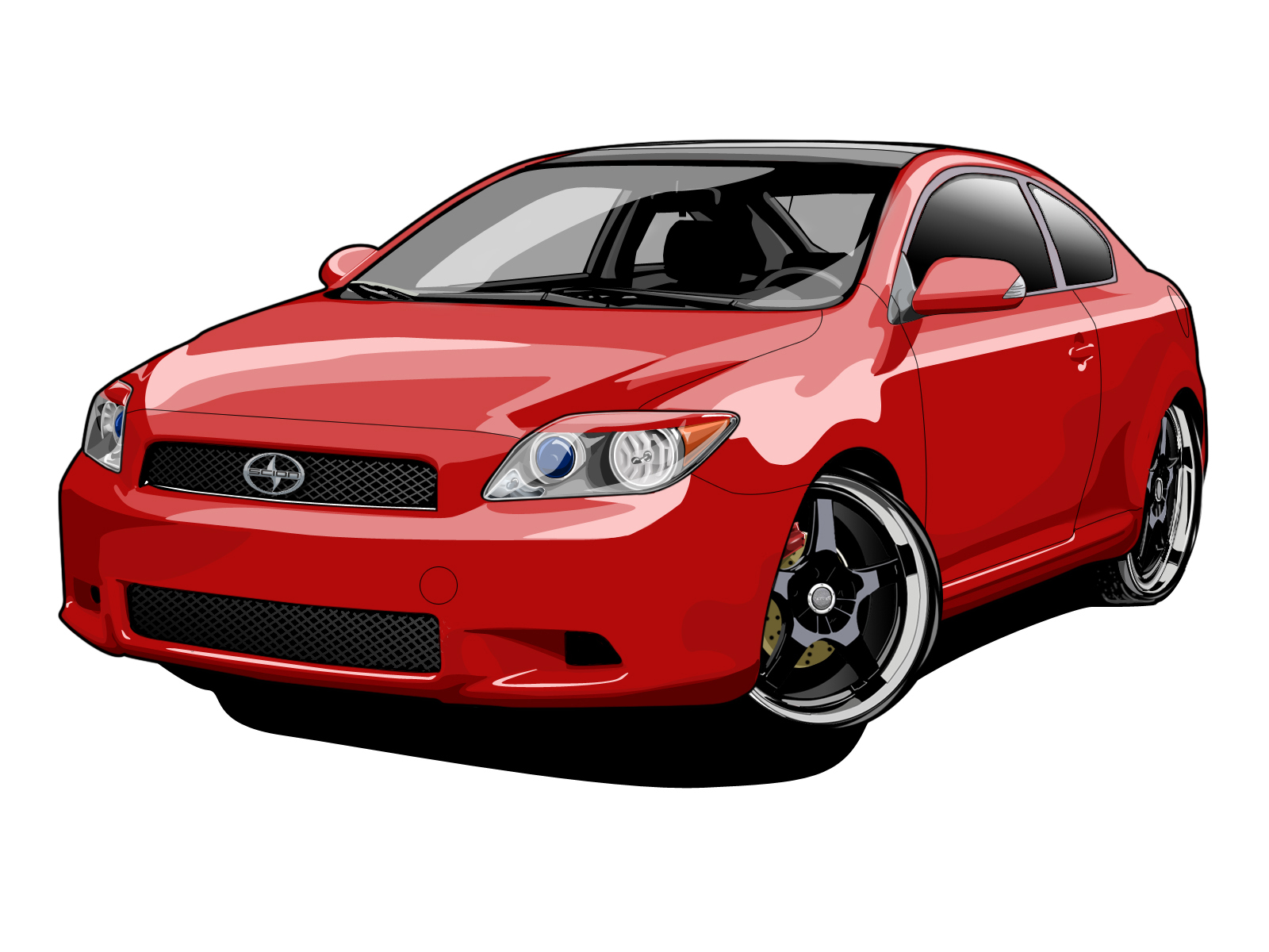 SCION TC vector art