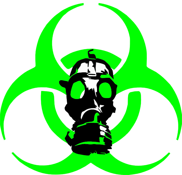 Biohazard And Mask Cut Cut clip art - vector clip art online ...