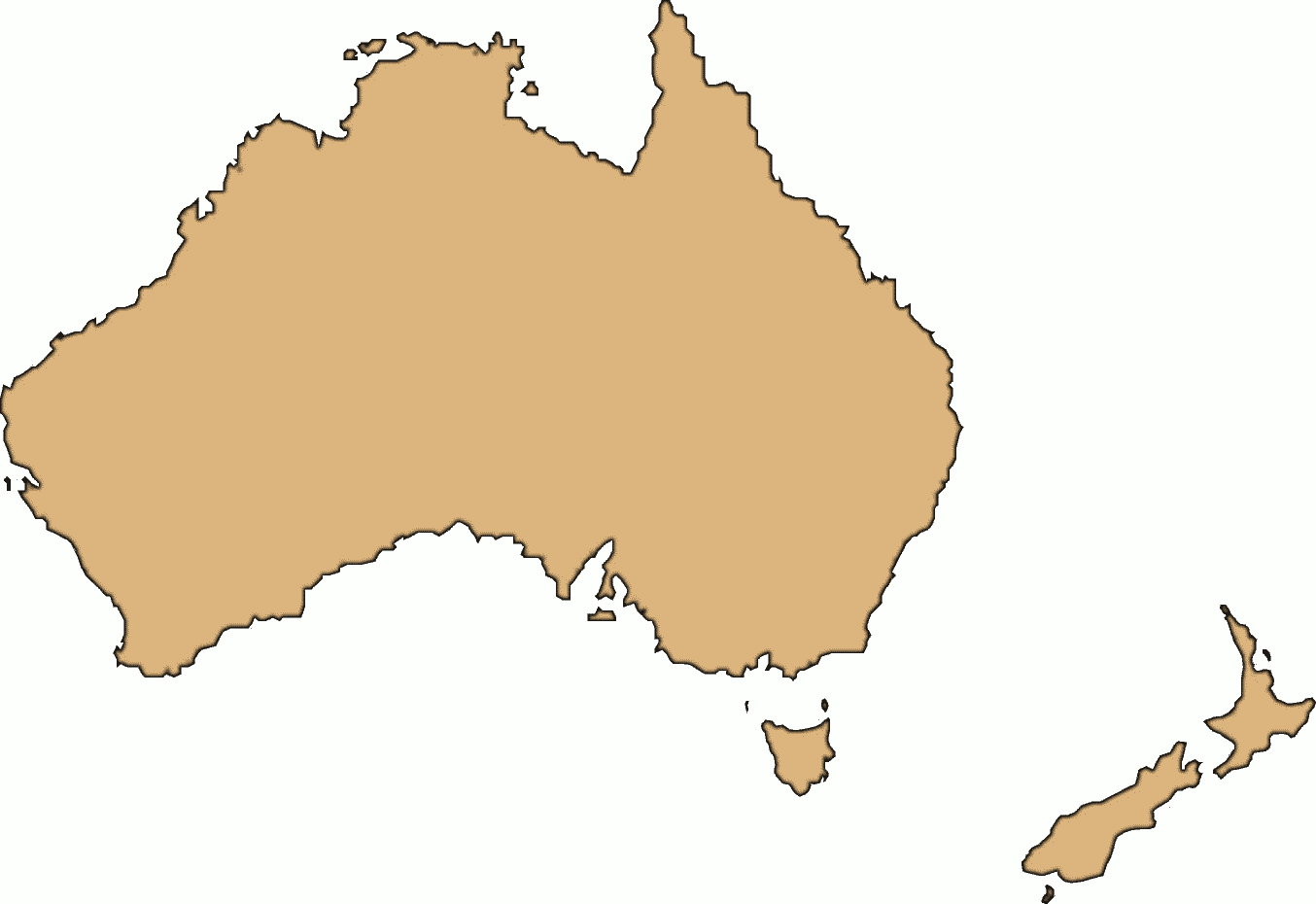 Outline Of Australia - ClipArt Best
