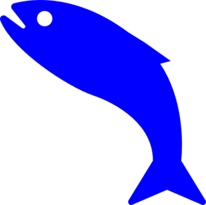 3 blue fish. Free cliparts that you can download to you computer and use in your designs.