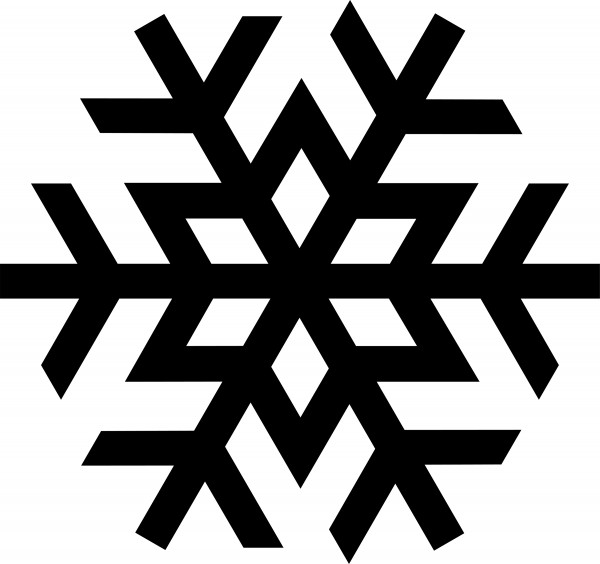 free black and white snowflake clipart - photo #10