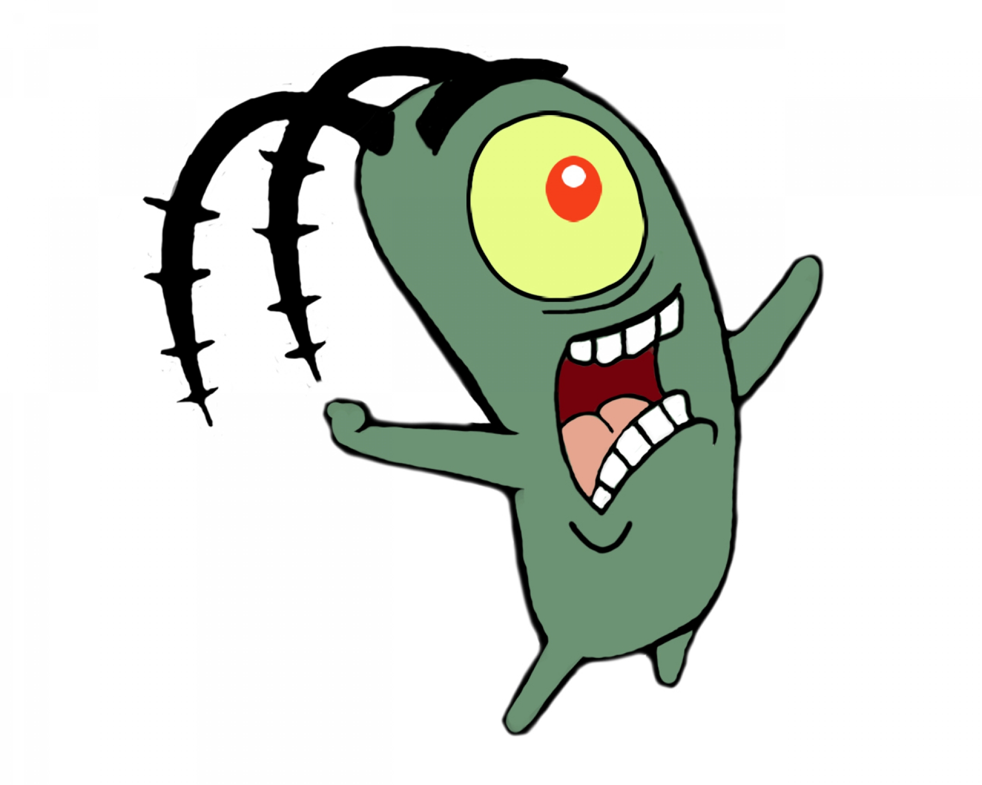 Cartoons drawings i needed to use a picture of plankton from spongebob