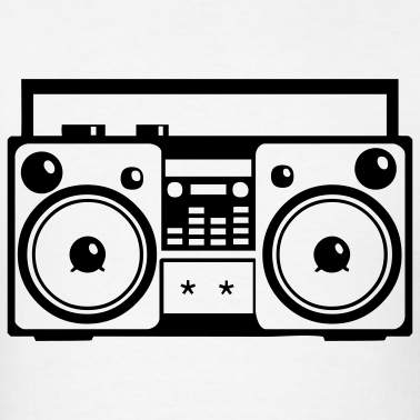 Drawing Of Boombox