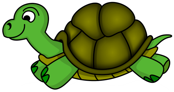 Free Cartoon Green Turtle Clip Art
