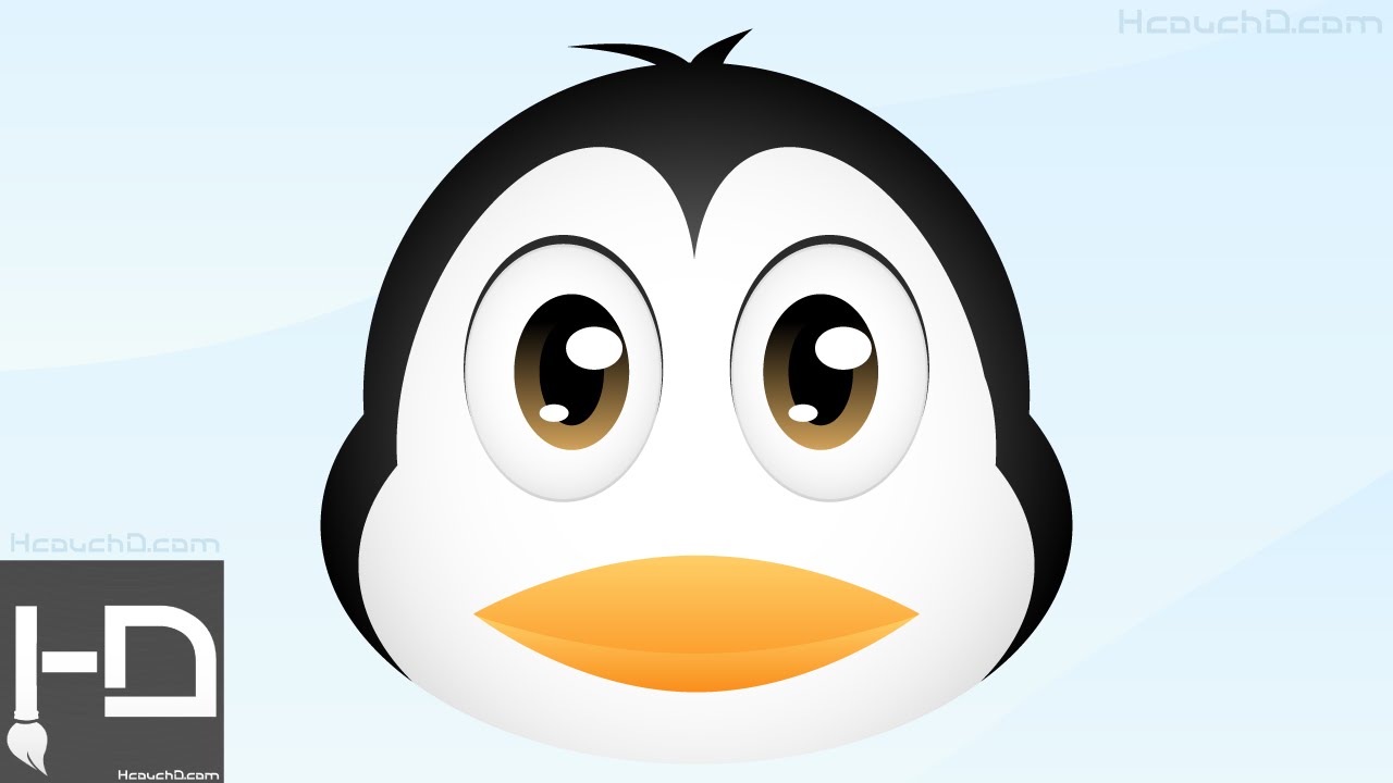 Tutorial 40 : How To Draw Cute Penguin Using illustrator Ù?Ù?ÙÙ?Ø© Ø±Ø³Ù? ...