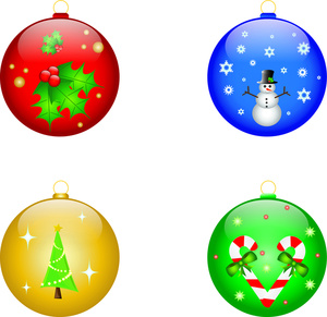 Christmas balls clip art