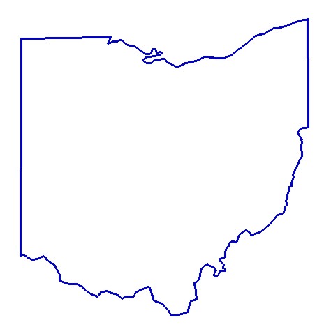 Ohio state outline clipart