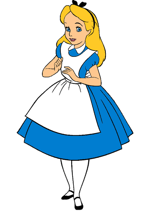 Alice in wonderland disney clipart