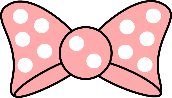 Minnie pink bow clipart