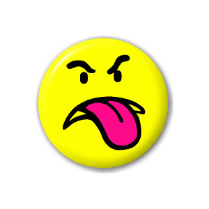 Evil Smiley Face" 25mm Pin Button Badge â?´ VIEW ALL DESIGNS ...