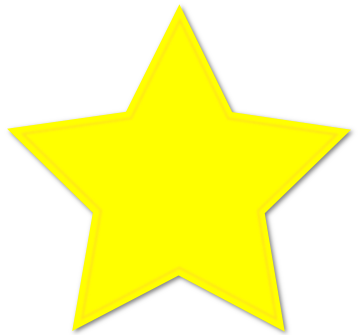Yellow christmas star clipart