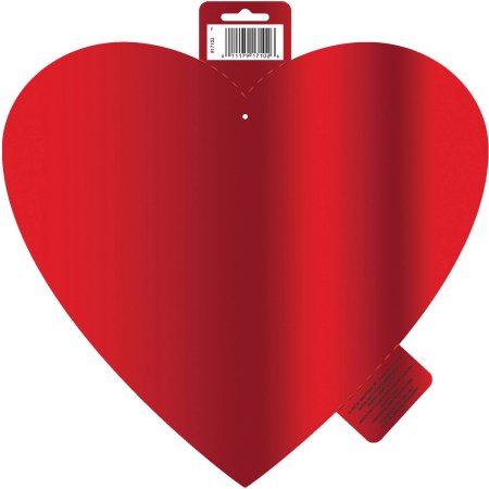 12" Foil Red Heart Cut Out Decoration - Walmart.com