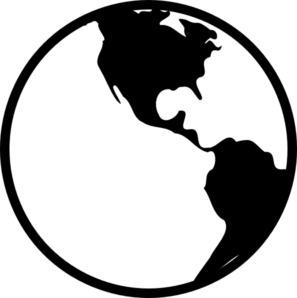 Best Photos of Earth Outline Black And White - Earth Clip Art ...