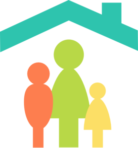 546 views Family Home Clip Art - vector clip art online ...